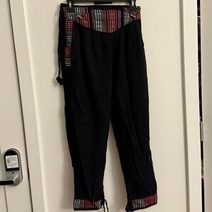 Black Bohemian Jogger Pants